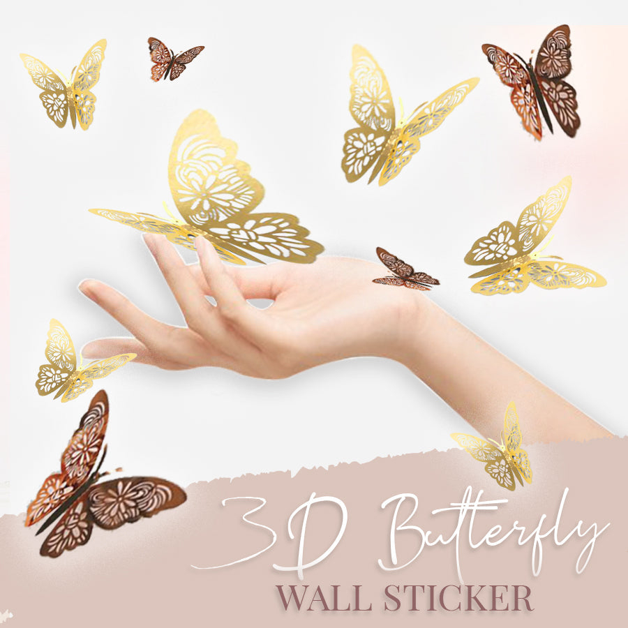 3D Butterfly Wall Decoration